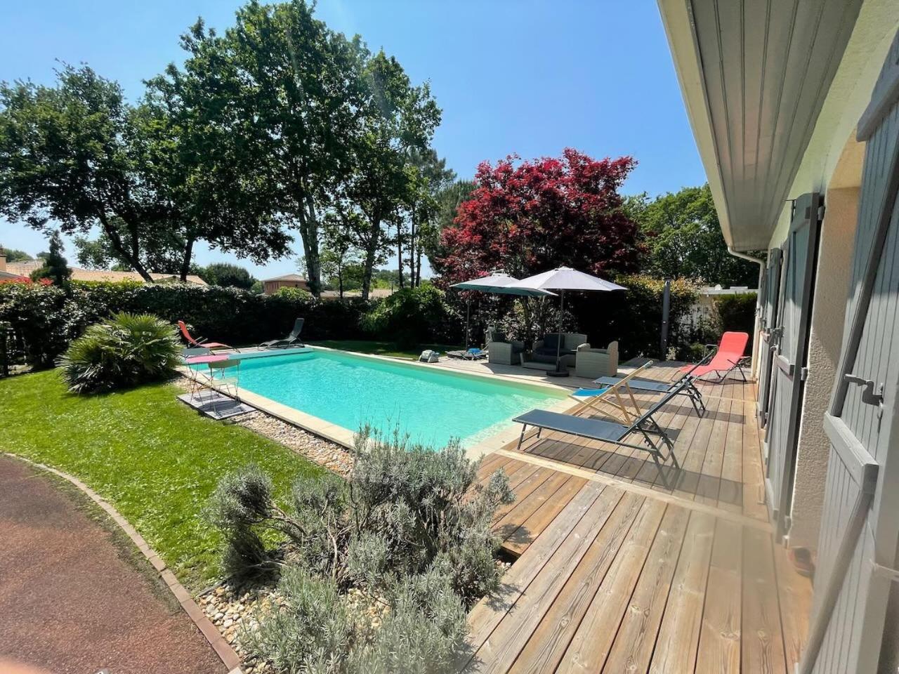 Villa Avec Piscine Andernos Les Bains Экстерьер фото